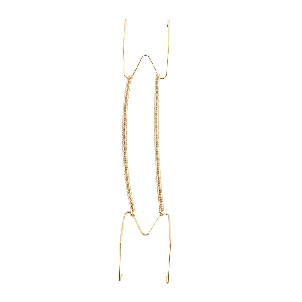 

Inch Golden Dish Wall Display Home Decor Art Decoration Crafts Dish Spring Holder Plate Dish Hanger Securing clip
