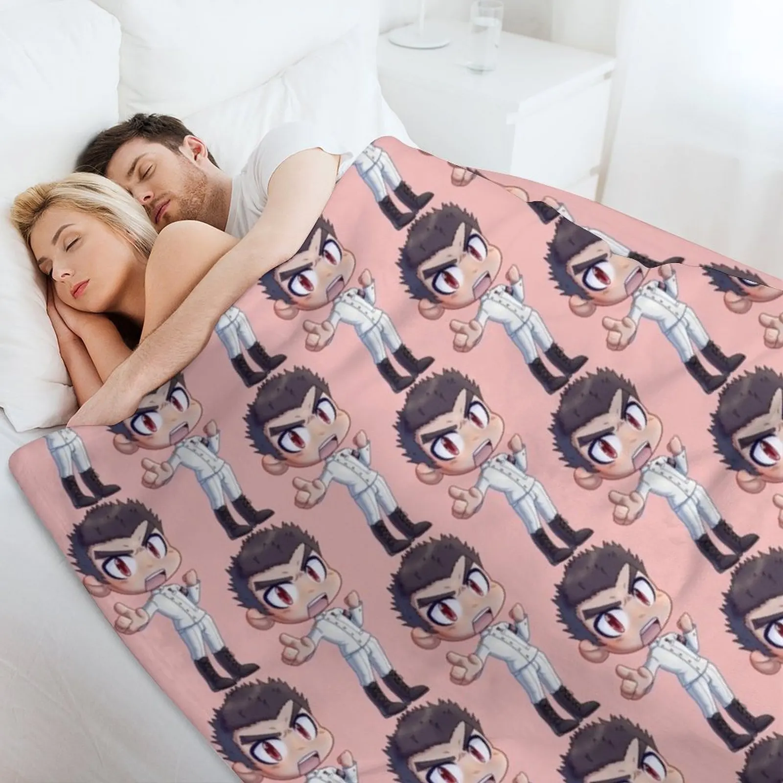 Kiyotaka Ishimaru Danganronpa رمي بطانية الزخرفية أريكة لينة كبيرة أفخم البطانيات الشعر