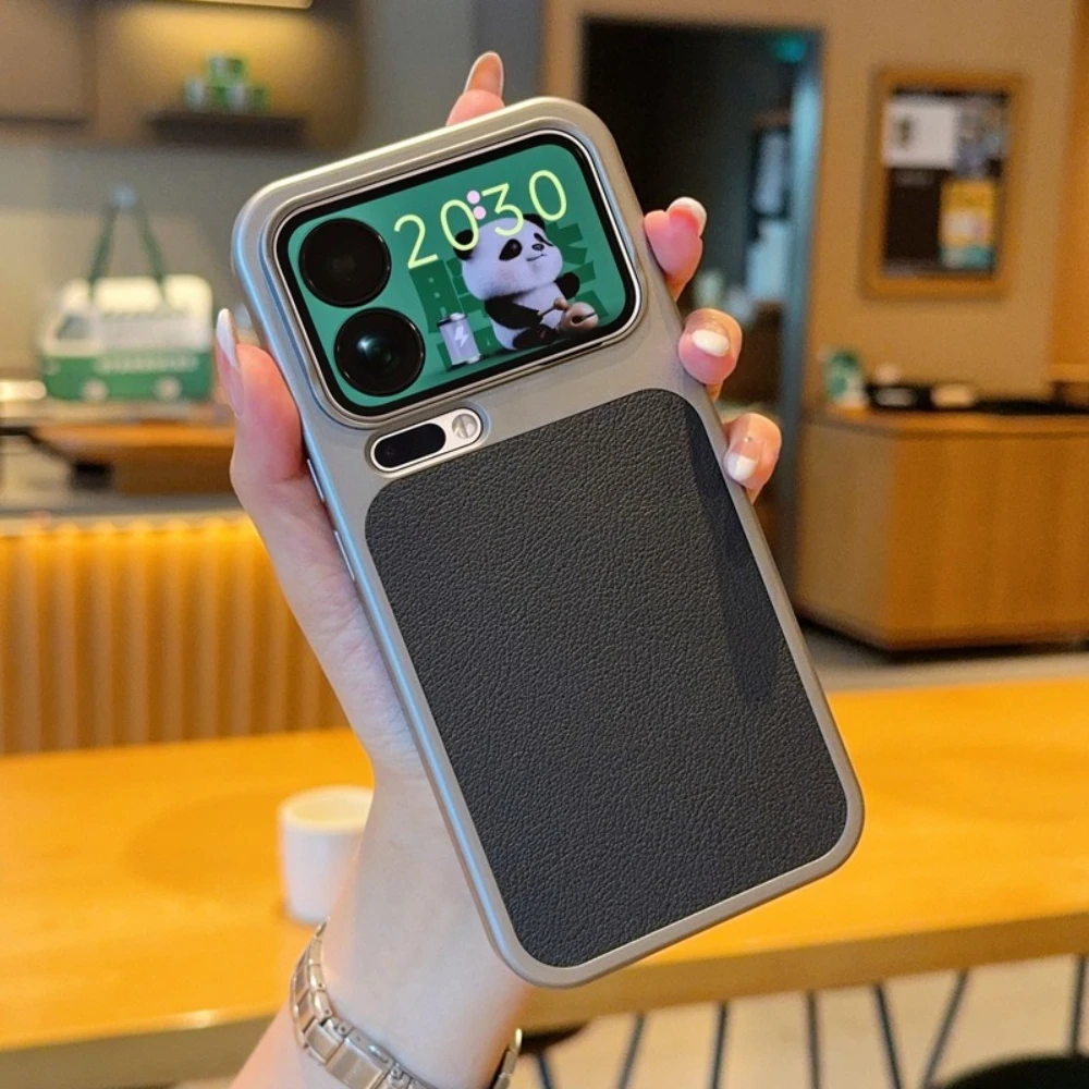 

Чехол для телефона Xiaomi 17 Pro Max Mi 17Pro с роскошной текстурой и узором личи, простой защитный чехол с защитой от падения, универсальная задняя крышка