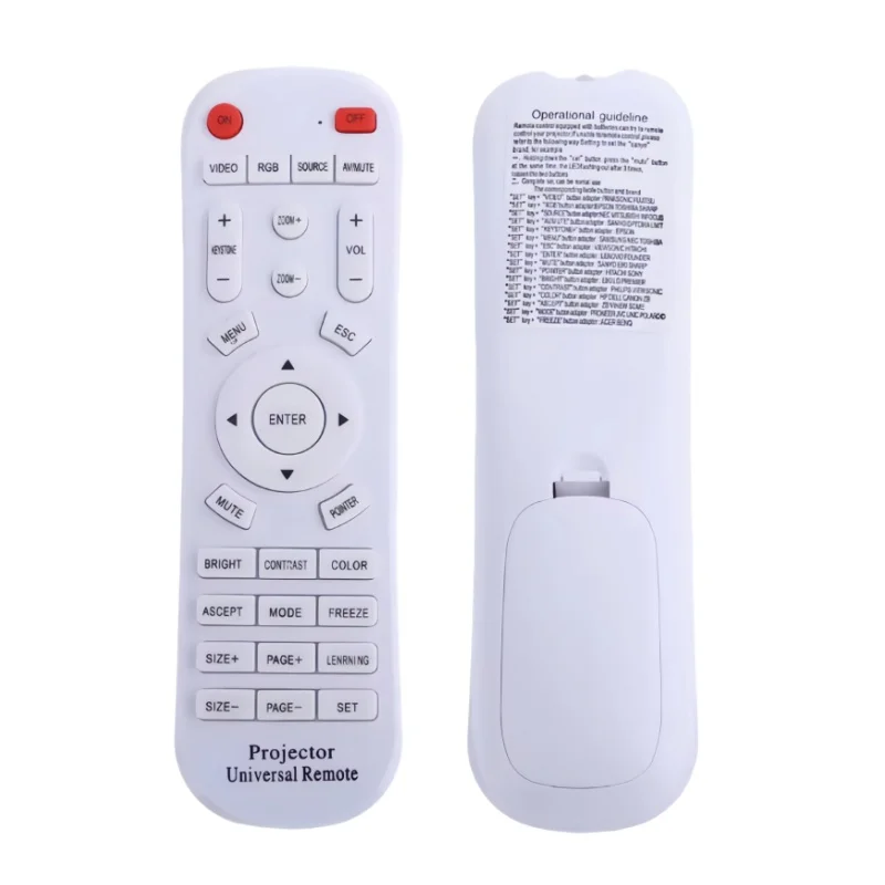 

Universal Remote Control for Projector Replacement Home Theater Accessories Compatible with Most Projectors Repair Part