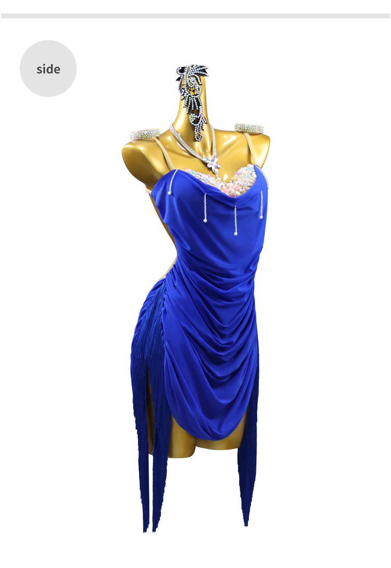 2026 Lateinamerikanisches Tanzkostüm, elegantes Kleid für Damen, sexy Standard-Ballkleidung, Mädchen-Ballkleid, Tanzkleidung, Rock, Samba-Abendgarderobe – Detail 8