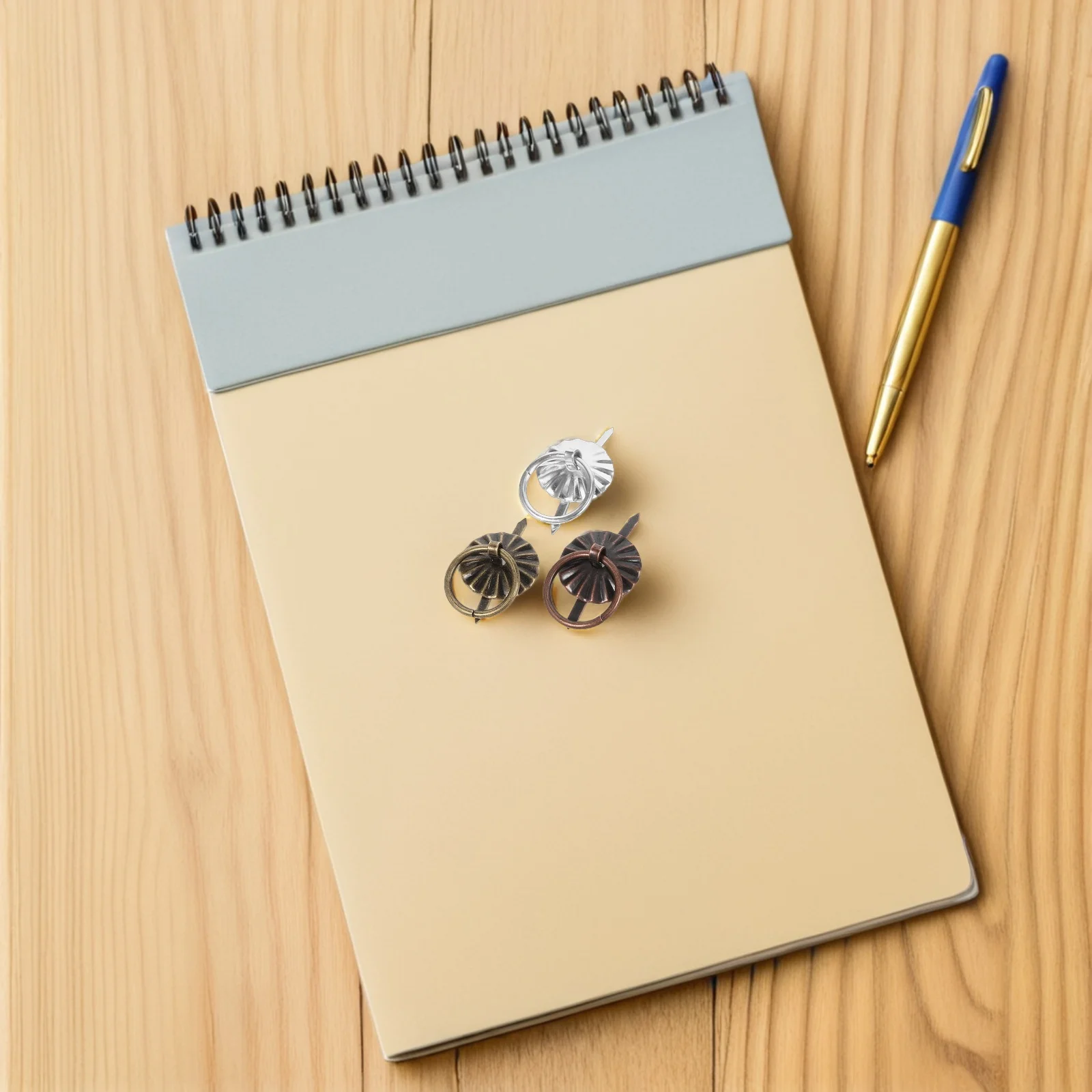 

60Pcs Vintage Style Iron Ring Mini Drawer Pulls Retro Tiny Metal Handles for Cabinets Jewelry Boxes Wardrobes Furniture DIY