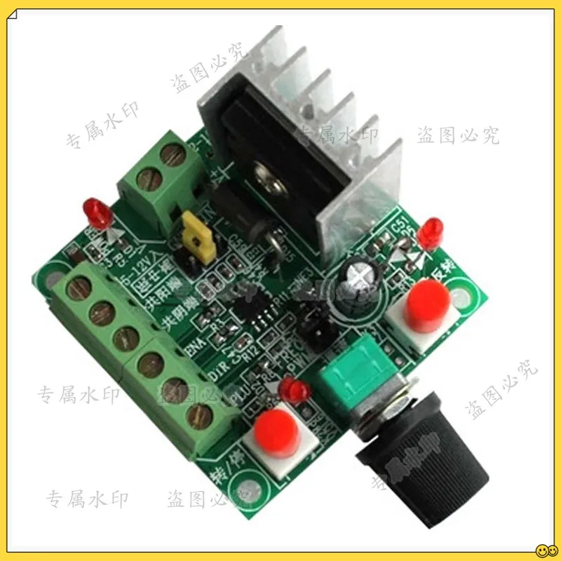 Stepping motor drive simple controller, speed regulation forward and reverse control, pulse generation PWM generation controller