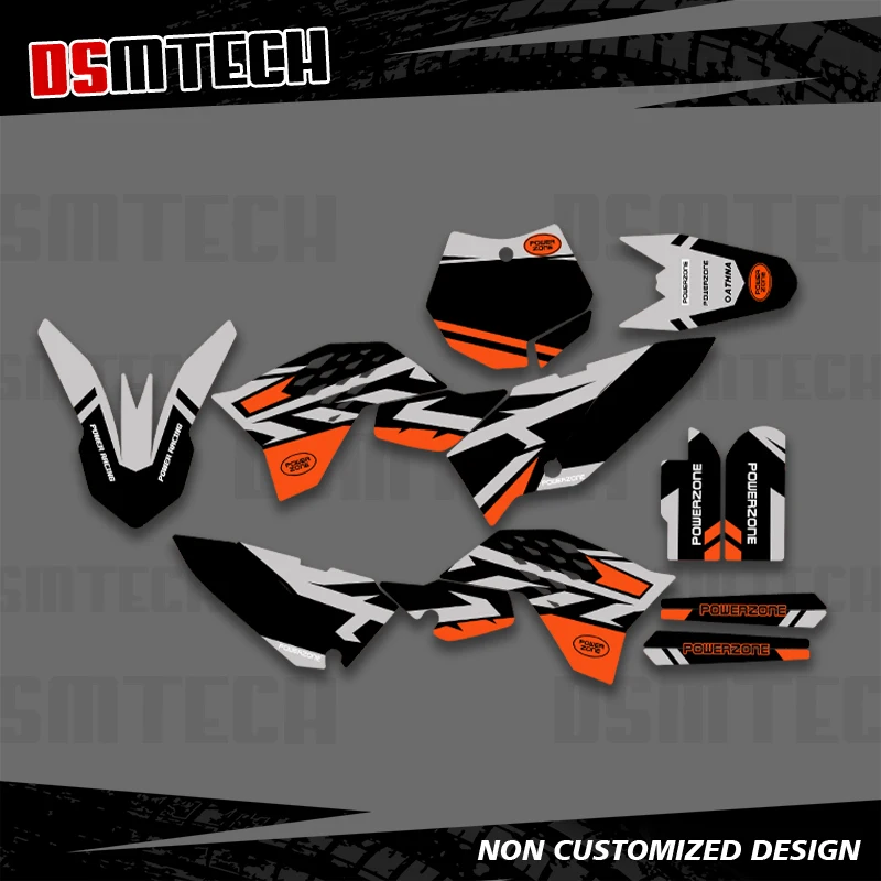 

DSMTECH полная графика наклейки мотоцикл фон индивидуальный номер имя для KTM SX65 SX 65 2009 2010 2011 2012-2015 003