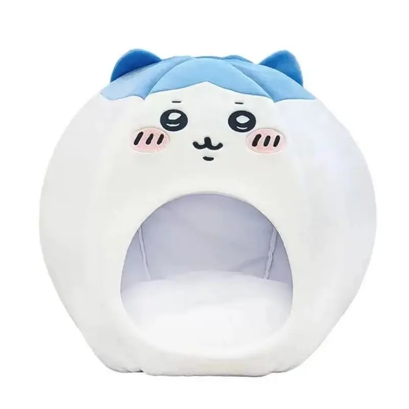 Chiikawa Usaki Xiaoba Cat Nest Kawaii Cartoon Cute Closed Security Security Four Seasons Comfortable Soft Plush Pet Sofa