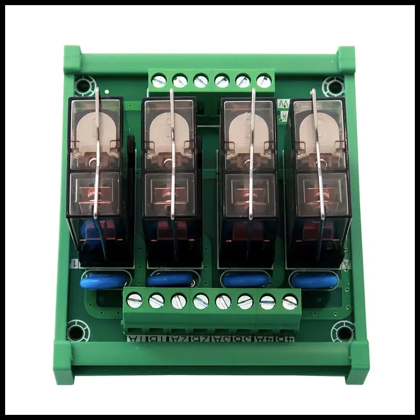 CNC4 قناة التتابع وحدة 24VDC PNP/NPN HF14FW الدين السكك الحديدية Monting التتابع مجلس 4I/4O Optocoupler العزلة مكبر للصوت وحدة HF32F-G