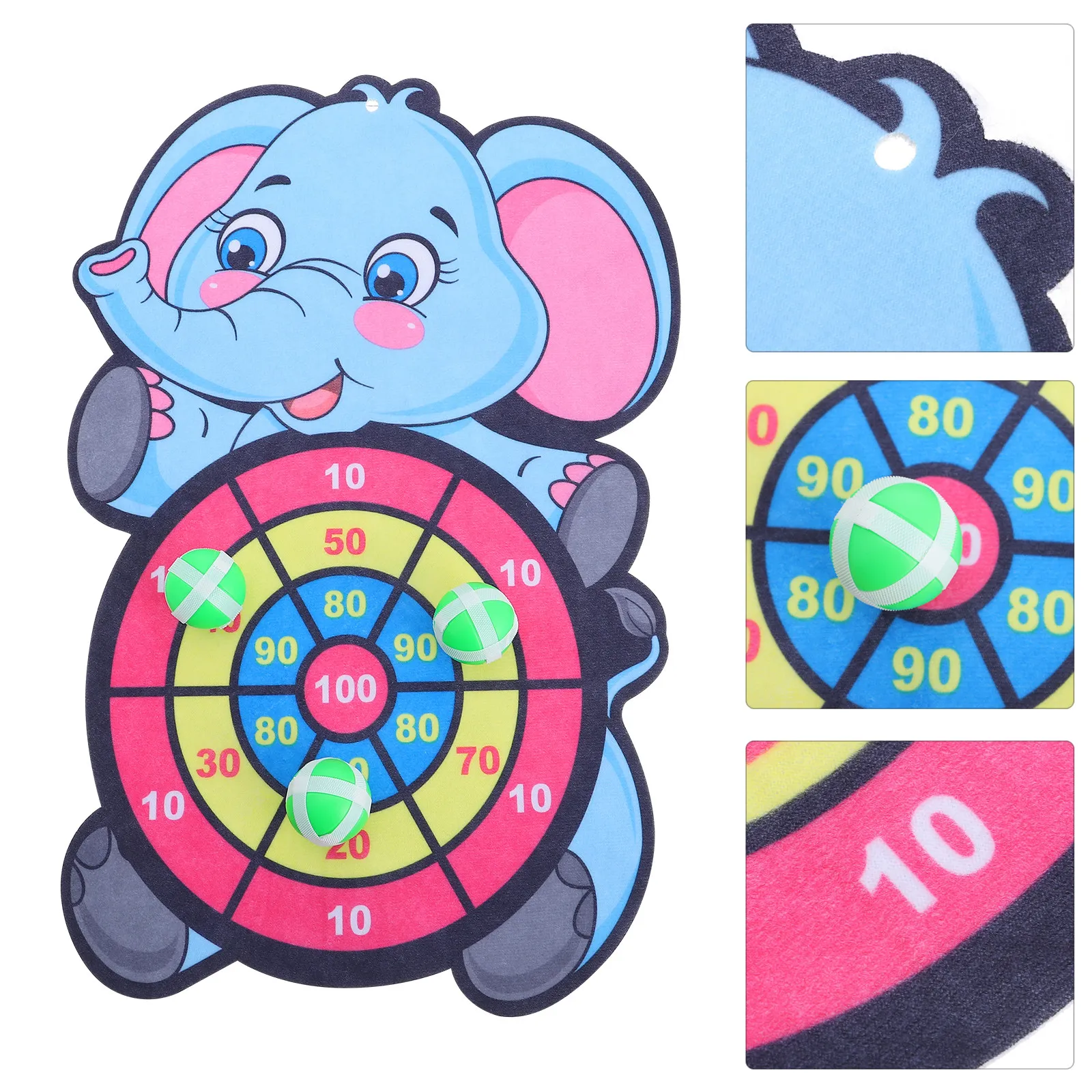 

1Set Sticky Ball Target Plate Cartoon Colorful Throwing Game Children Parent Child Interaction Educational Sticky Ball Toy