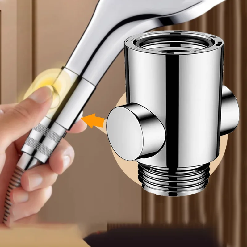 Shower Head Handheld Spray Head Quick Switch One-Button Water Stop Adjustment One-Button Stop Valve For Shower Head