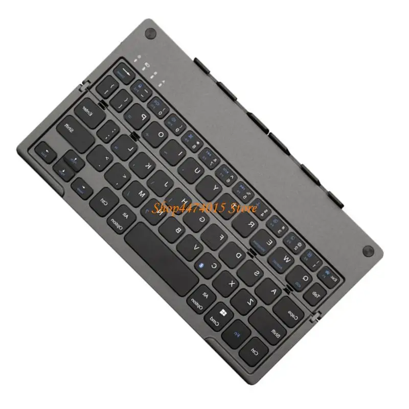 K1AA القابلة لإعادة الشحن اللاسلكية لوحة مفاتيح مفتاح قابلة للطي قابلة للطي مغناطيسي مع حامل وسادة