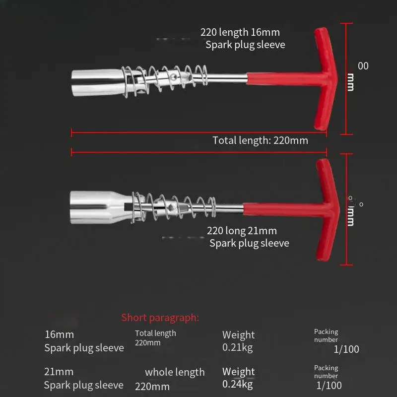 Universal 14mm/16mm/21mm Spark Plug Removal Tool Wrench 360 Degree Rotation Spark Plug Removal Socket Wrench Auto Repair Tool