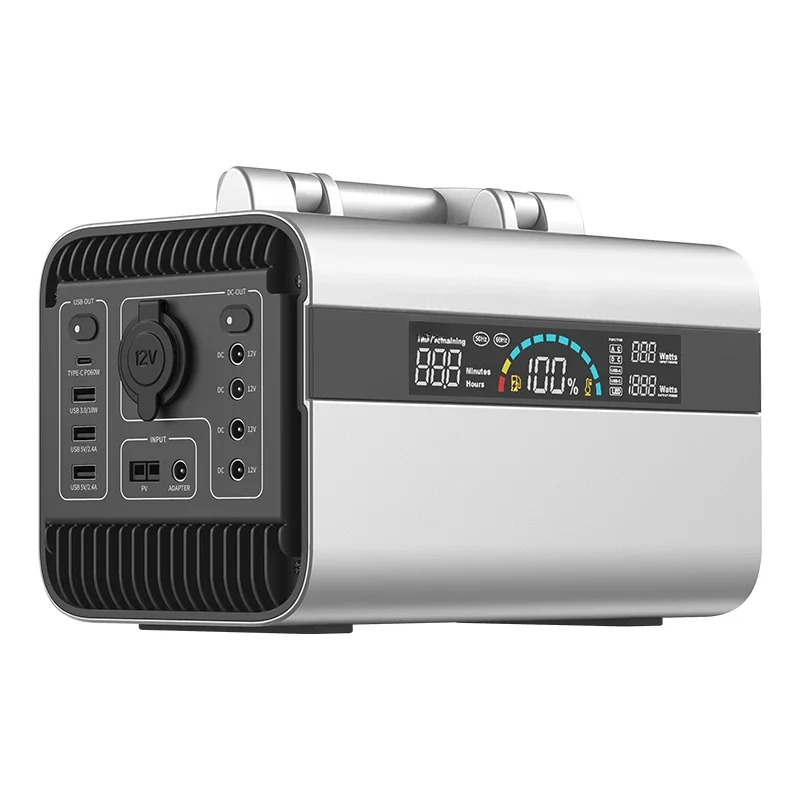 

Outdoor Power Supply 600W Lithium Ion Battery Emergency Power Portable Generator 300w 600w Portable Solar Power Generatorcheap