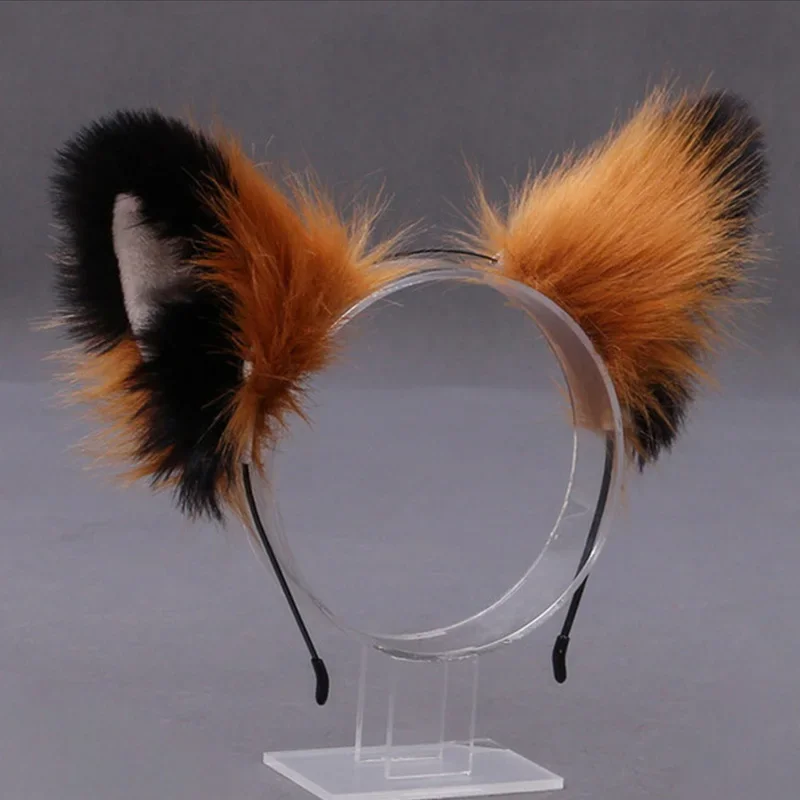 Engraçado Cartoon Cat Ear Headband para Mulheres, Fox Ear Hairband Hoop, Traje Lolita Cosplay, Headwear de festa, Acessórios para cabelo