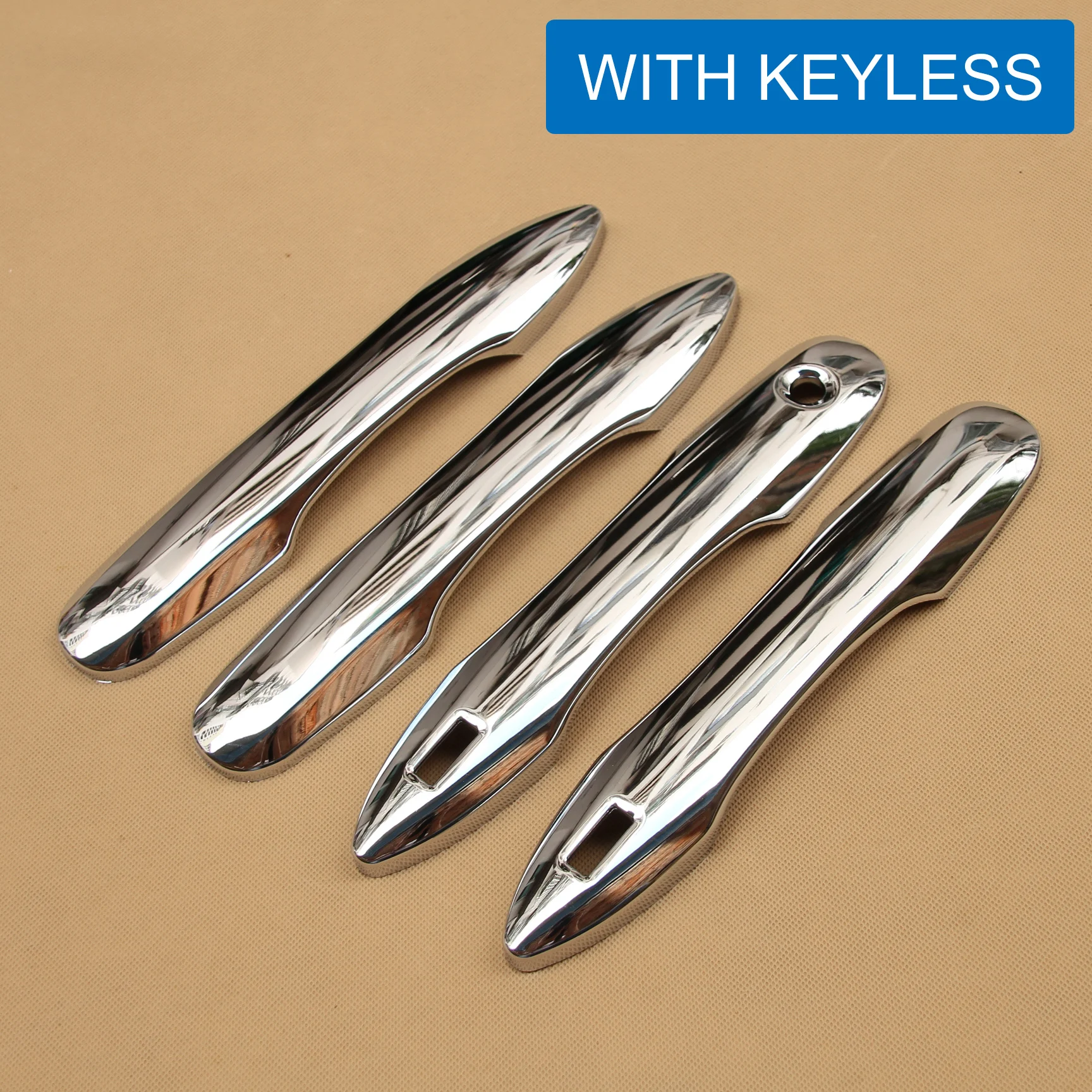 Chrome Keyless Door Handle Cover Stylish For Toyota Camry Avalon Prius Prime 2018 2019 2020 2021 2022 2023 2024 2025