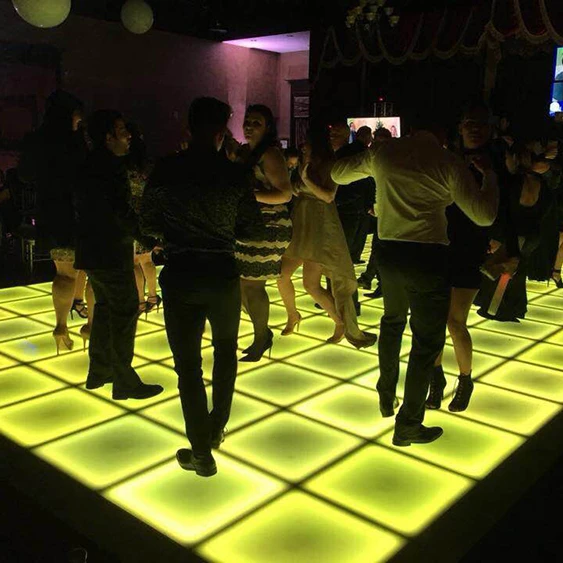 

Christmas LED Dance Floor Lights for Event Party New Year Reunion LED Dancefloor RGB 50*50cm Tiles Decoration Stage