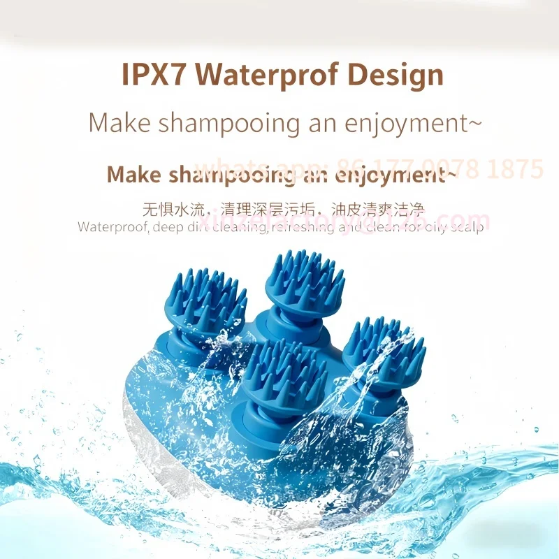 

Electric scalp massage device for relieving muscle tension and fatigue