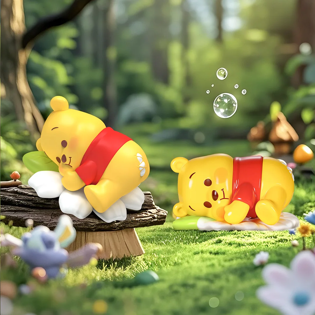 Pooh Bear Puff Looking for Honey Series Blind Box Magnetic Sprouting Particles Blind Bag Doll Ornaments Anime Toys Perimeter
