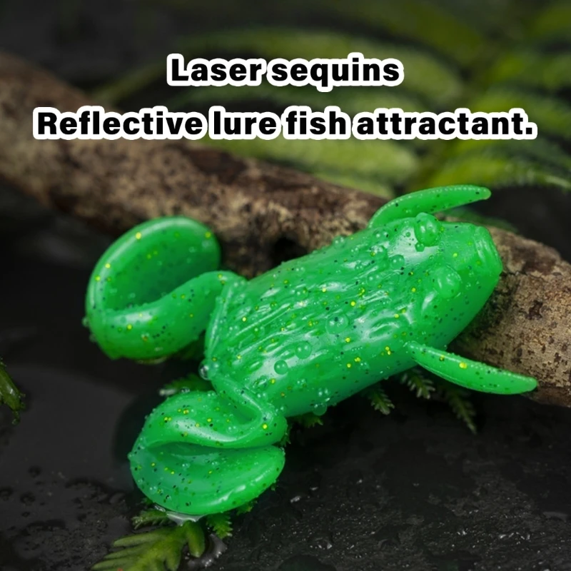 

3.7cm/4.7cm Artificial Fishing Lures with Hook Frogs Crankbait Lures Soft Baits