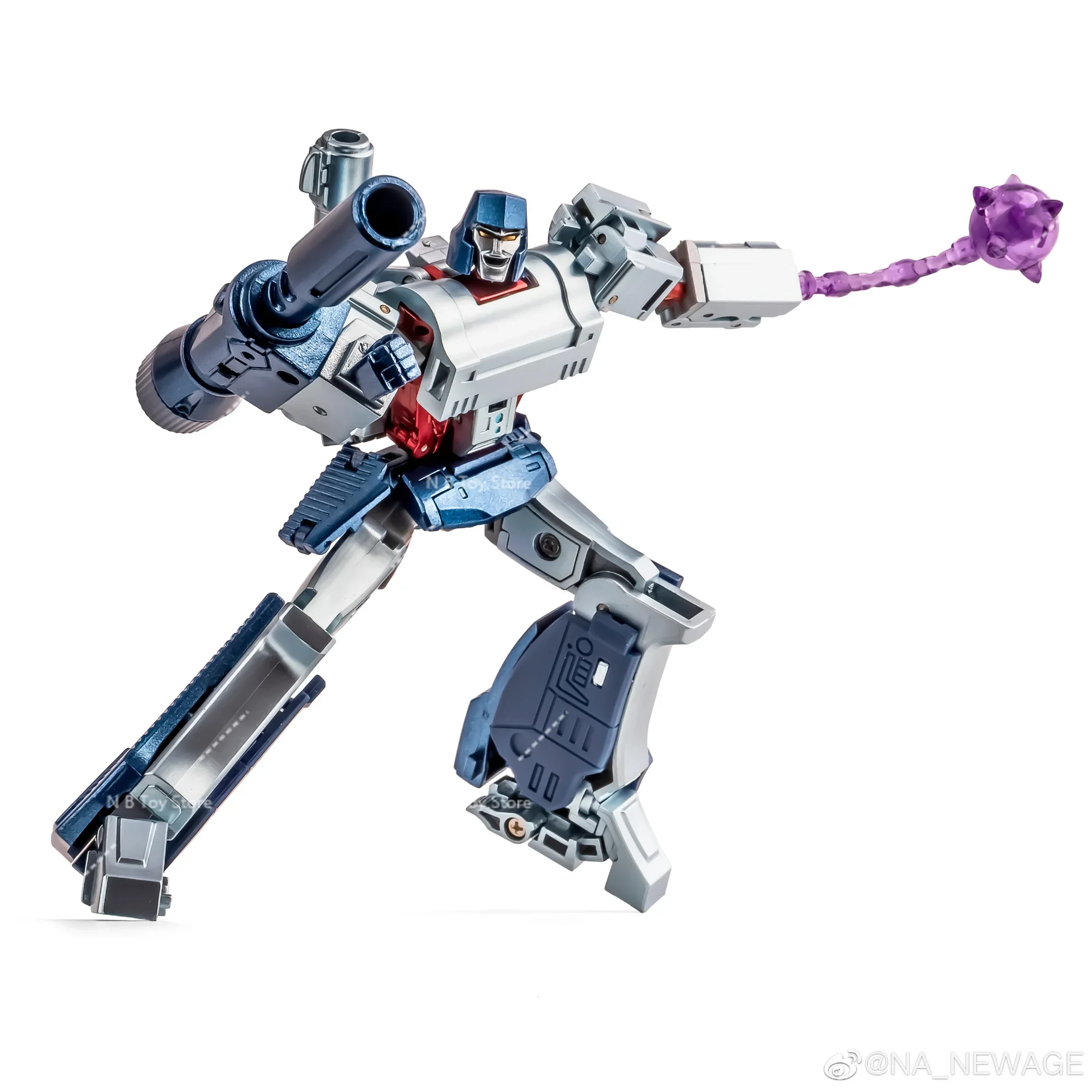 PVC Action Figures with Box, New Transformation, Na H9C Megatank Agmenmnon, Chromed Version, Toy Legend Robot