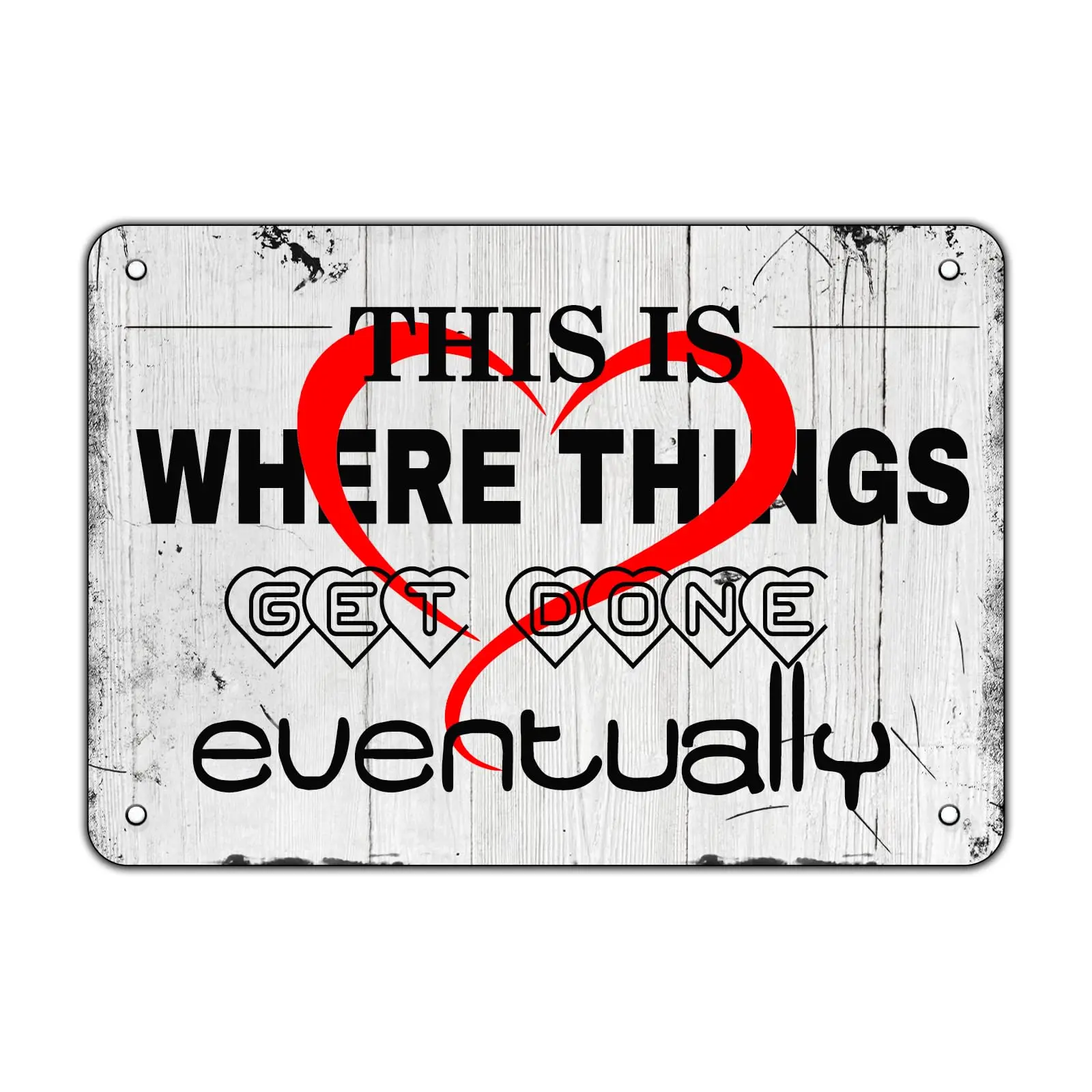 Это место, куда готовится закончиться, металлическая жестяная вывеска для дома, двери, офиса, винтажное настенное украшение 8x12 дюймов