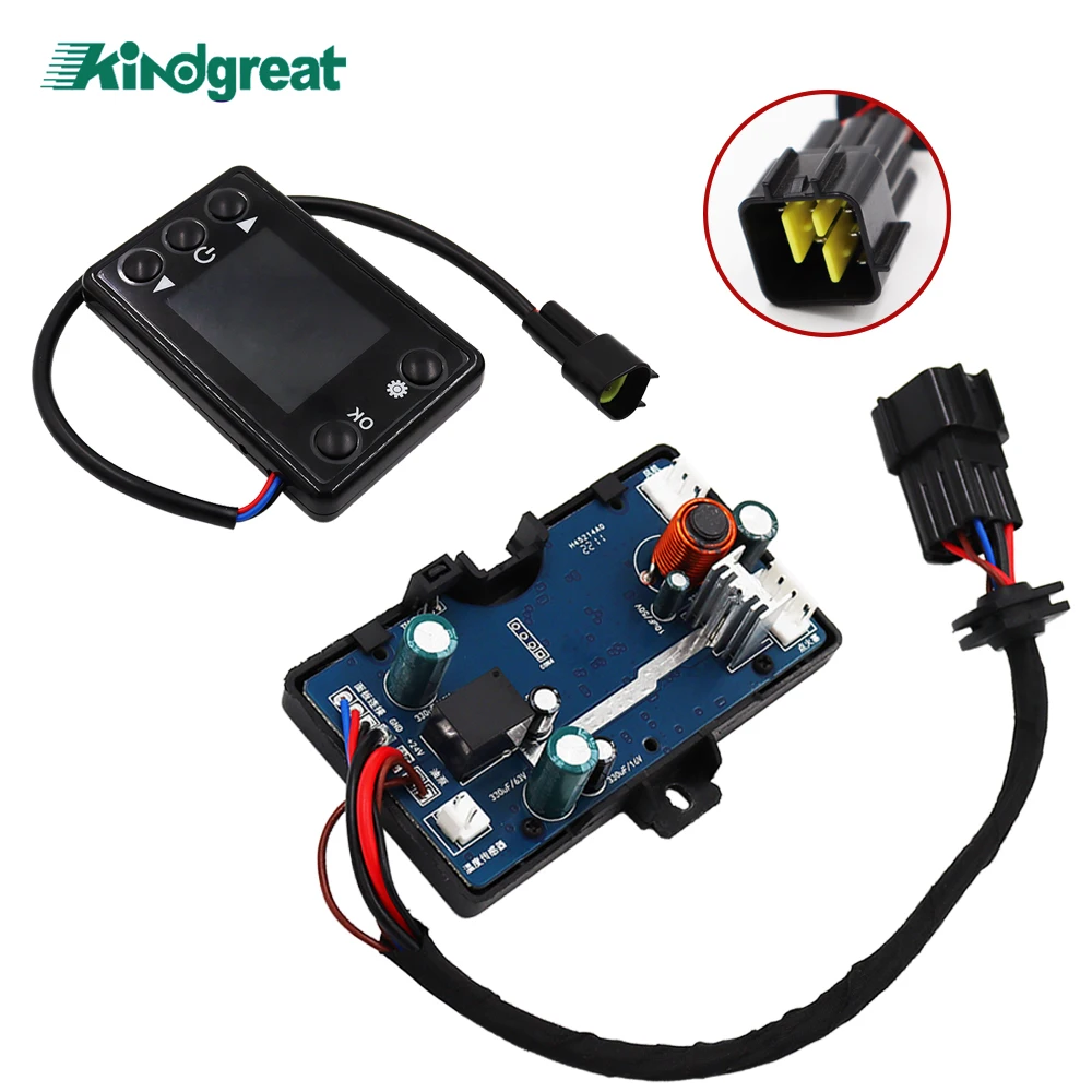 2KW 5KW 8KW 12/24V Diesel Air Heater LCD Monitor Switch+Control Board Motherboard+Remote Controller Similar Eberspacher Webasto