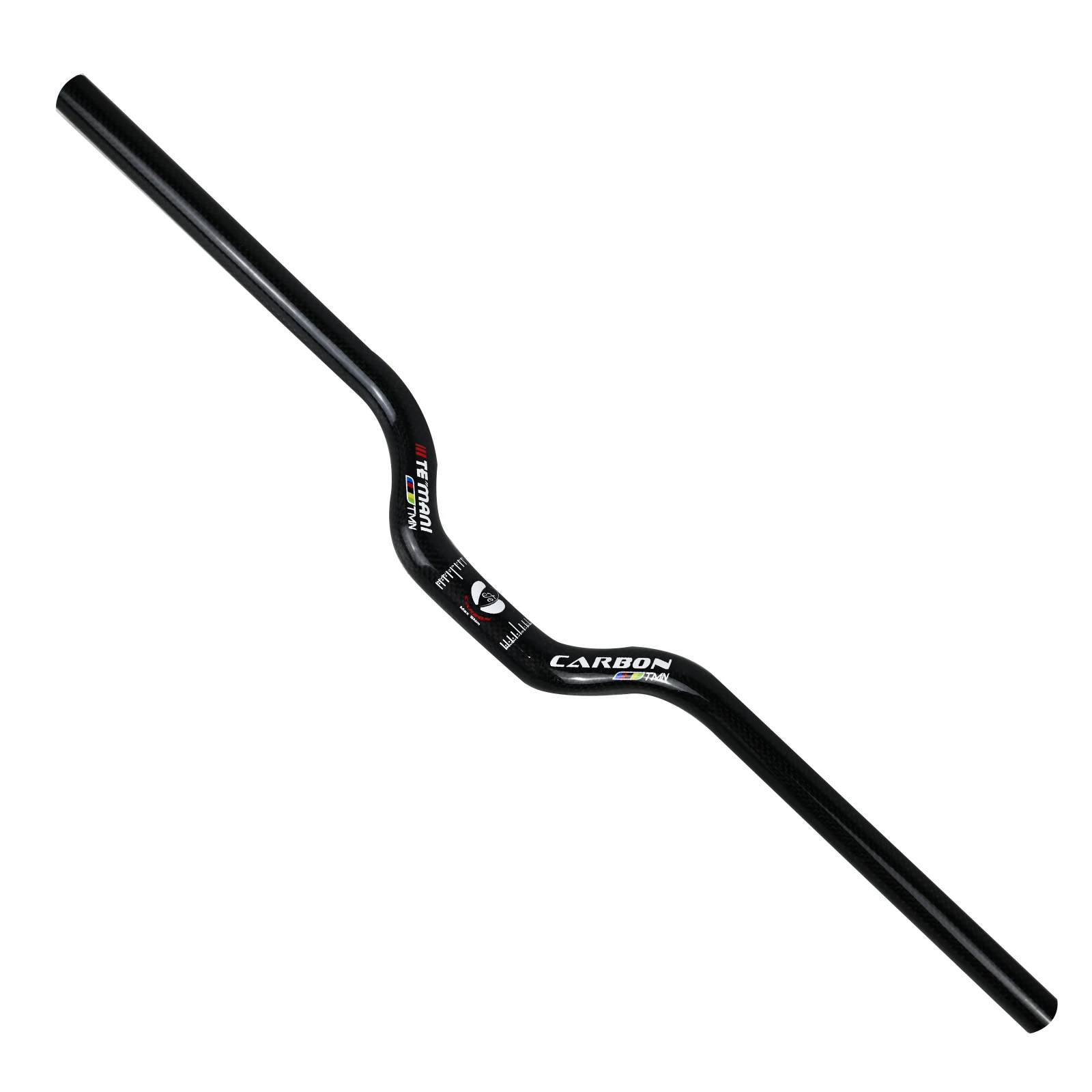 MTB Bicycle Carbon Handlebar 25.4/31.8mm Mountain Bike Riser Handlebar Carbon Fiber 680/700/720/740mm Folding Bar Cycling Part