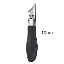 Nail Salon Ingrown Toenail Clippers Anti Splash Cuticle Cutter - Black