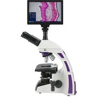 HDMI USB 10.1 inch Image Visualization Lab Teach Cell Blood Biological Trinocular Microscope LCD Display TV Monitor Video Camera