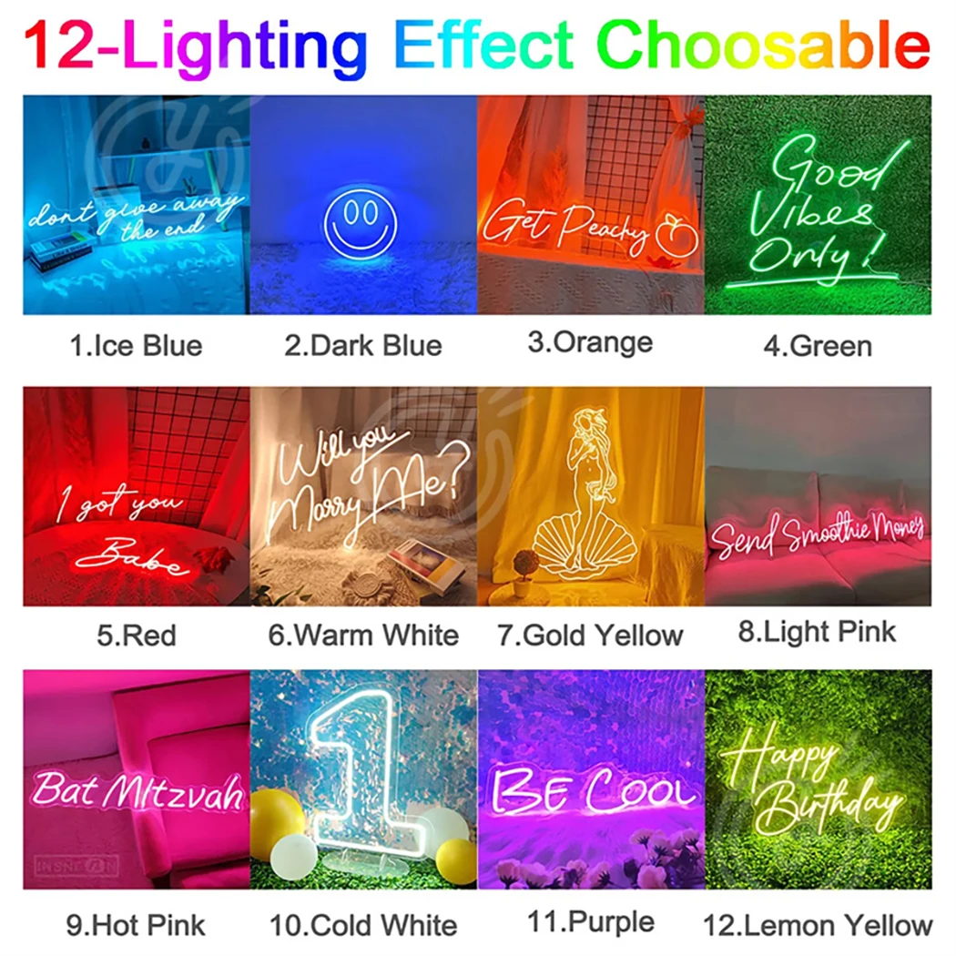 UV Neon Signage Custom UV Printing Neon Sign Wall Art Room Decor Kids Room Decoration Indoor Personalized Gift Acrylic Artwork