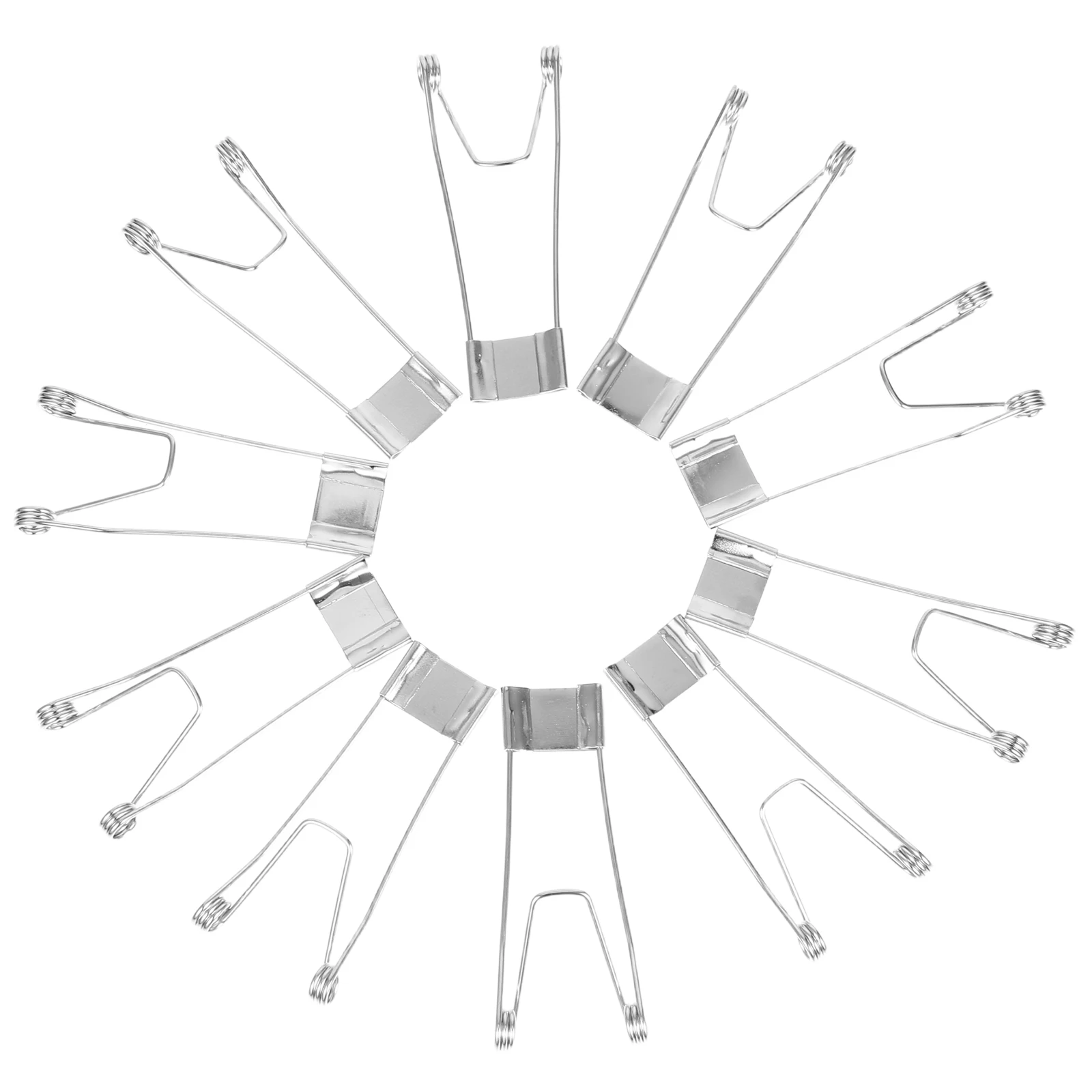 

10 Pcs Lamp Spring Clips Metal Clasps Recessed Lights LED Downlight Accessories Spotlight Clamp Emitting Diode Fixing Heavy Duty
