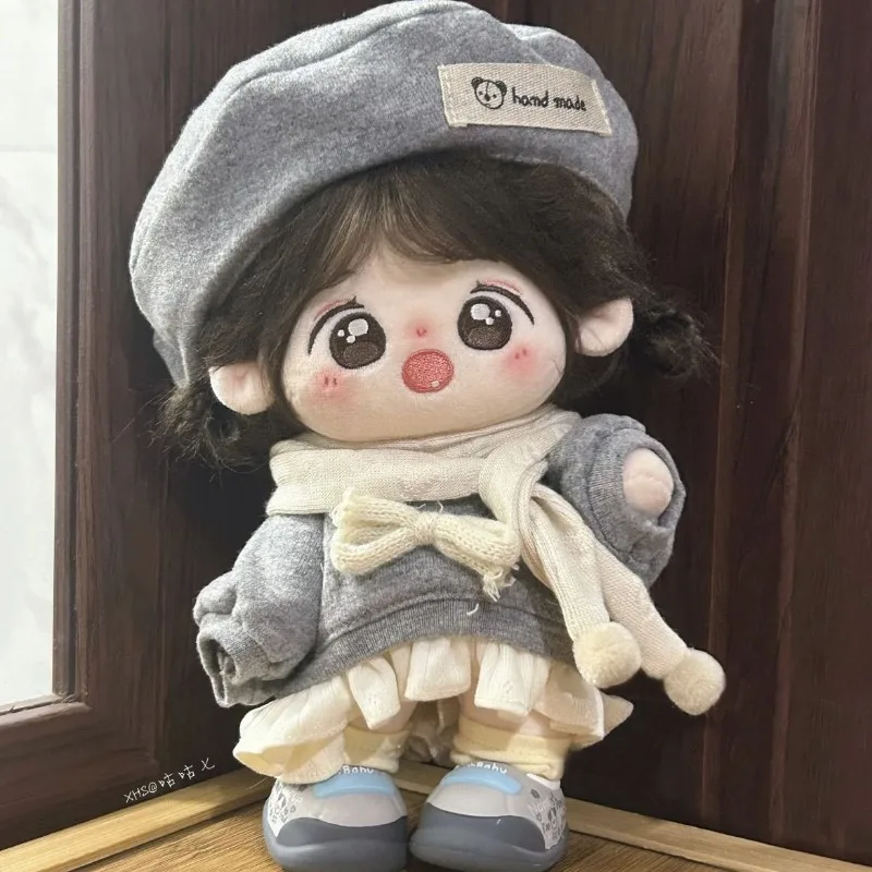 

20CM Cotton Dolls Leisure Clothes Non-attribute Doll Clothes Accessories Cute Cartoon Dress-up Plush Toy Children Birthday Gift