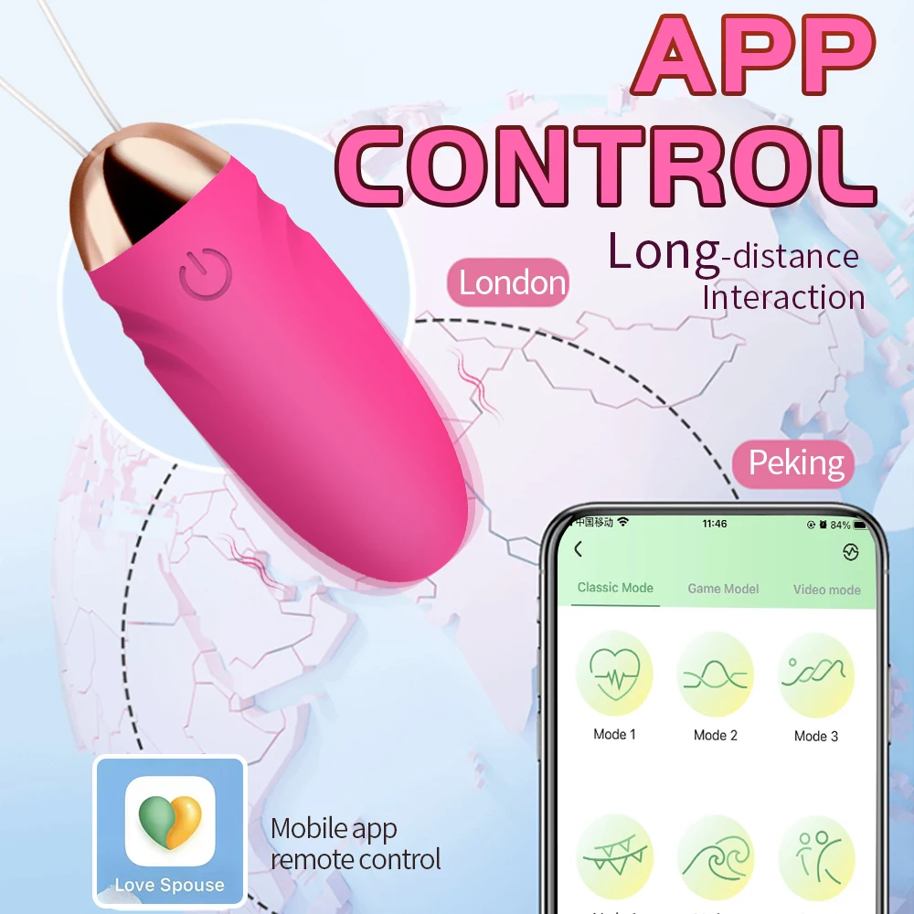 Bluetooth App Mini Bullet Vibrator for Women Clit Stimulator Wireless Remote Pantie Vibrating Love Egg Female Sex Toy for Adults - view 4