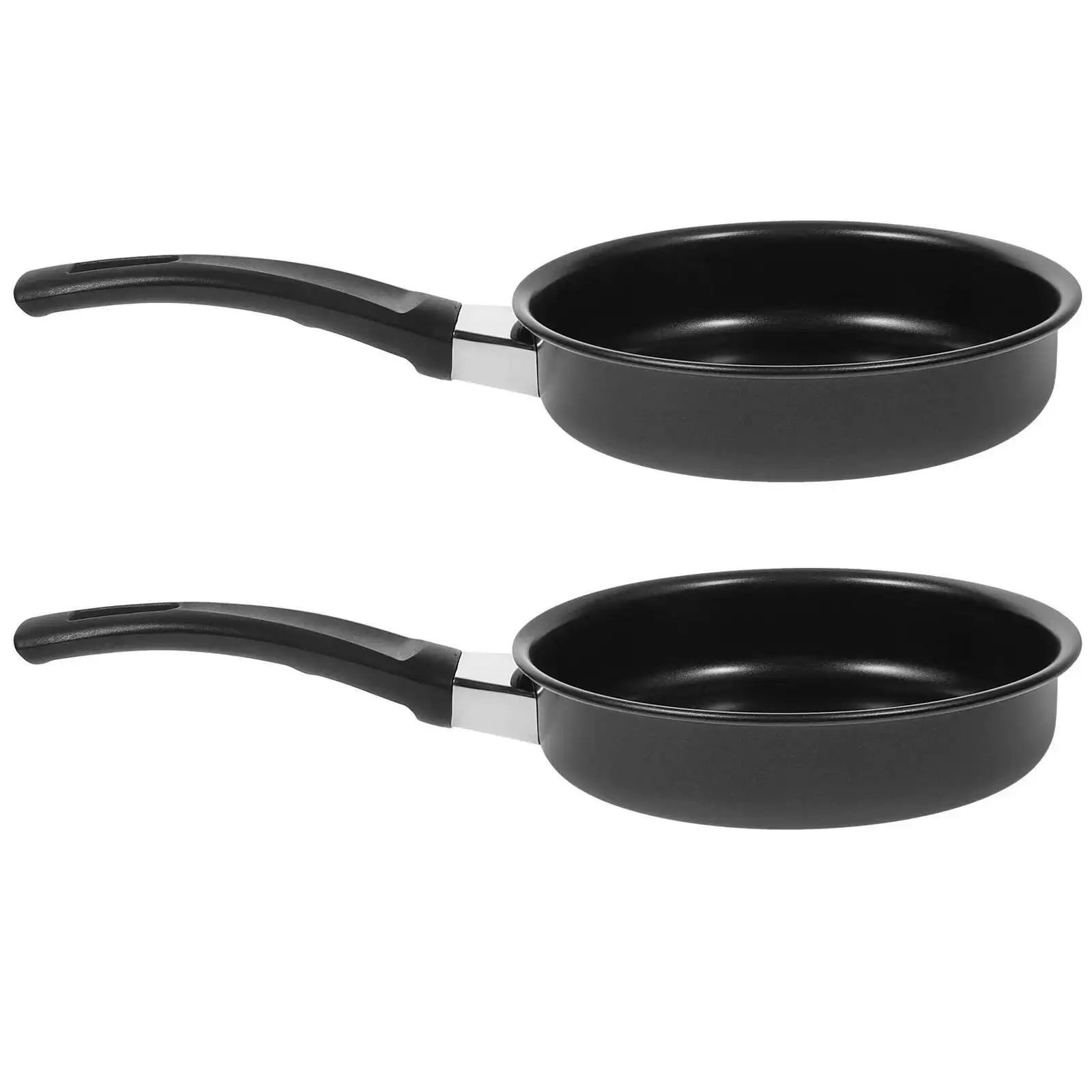 

2Pcs 14Cm Non-Stick Frying Mini Cooking Pan For Eggs Omelette Pancake Maker Bbq Grill Use Kitchen Cookware
