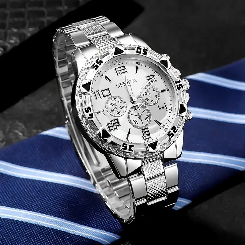 

Men Business Watches Fashion Stainless Steel Band Male's Quartz Watch
