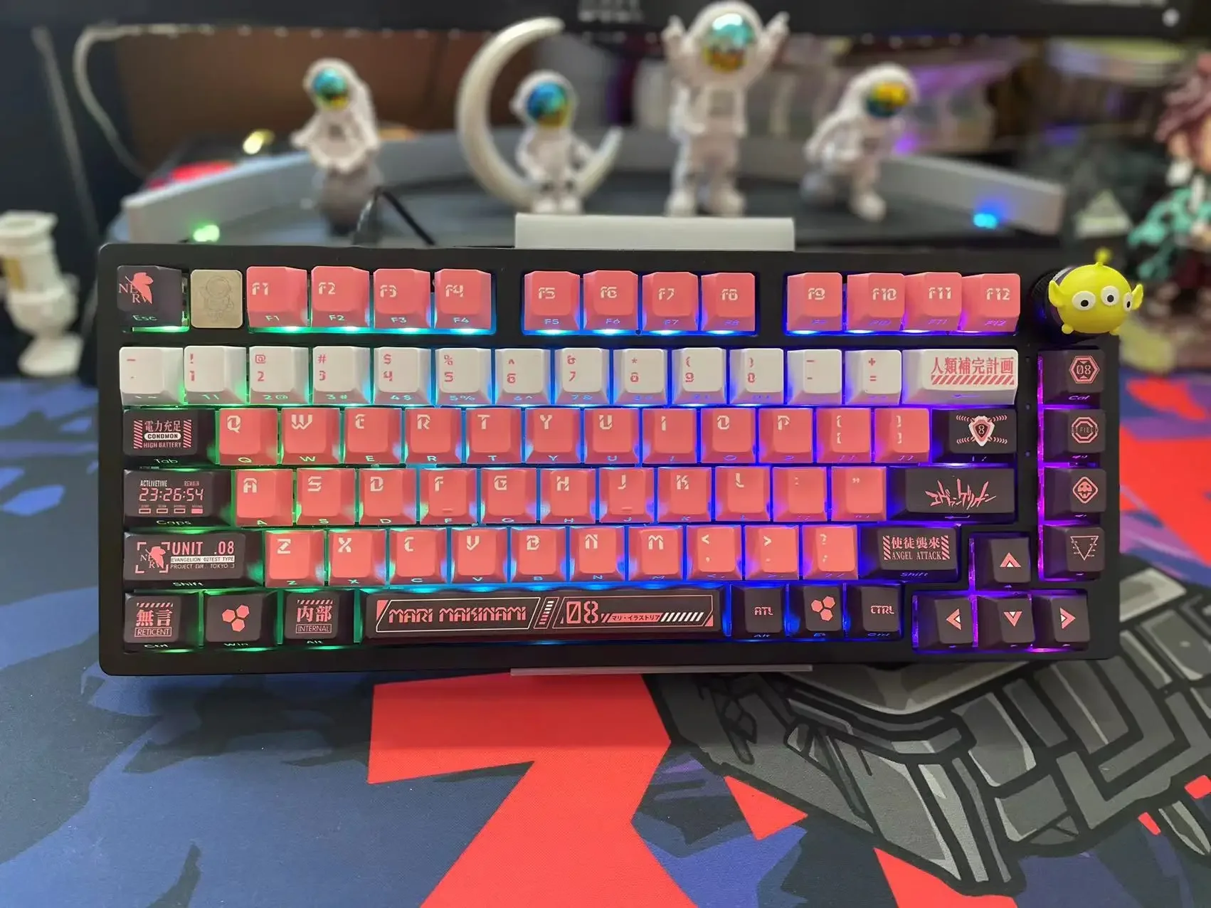 EVA Ayanami Rei Keycaps 108 Key Caps for Mechanical Keyboard xda
