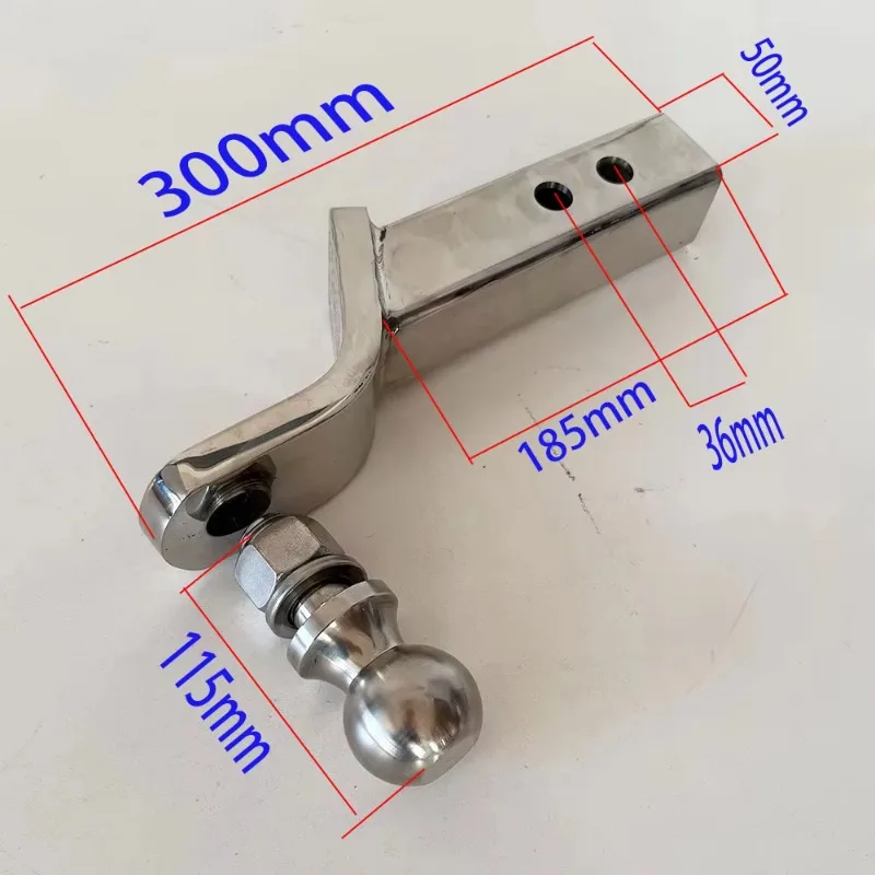 Stainless Steel Trailer Hitch Ball Mount, 2