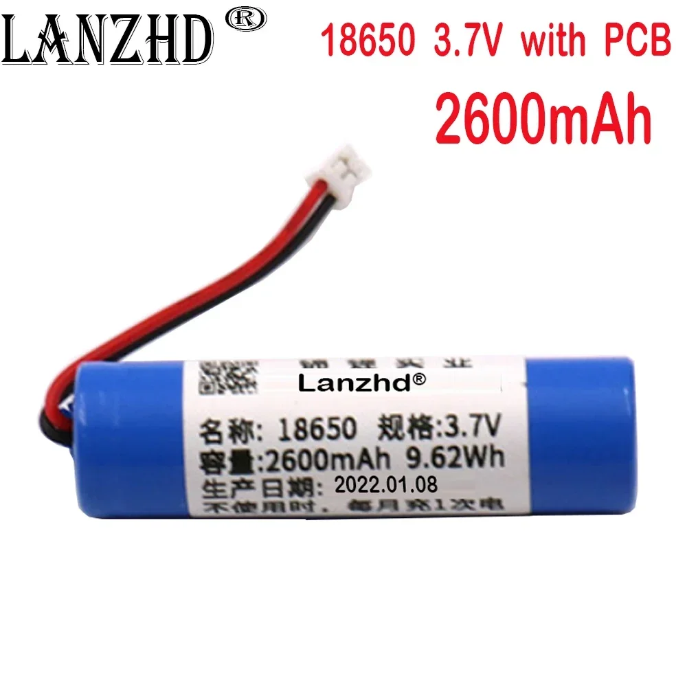 18650 2S1P 2S2P 1S3P 1S4P 3.7V lithium ion rechargeable battery pack with PCB replacement socket, emergency lighting PH2.0 7.4V