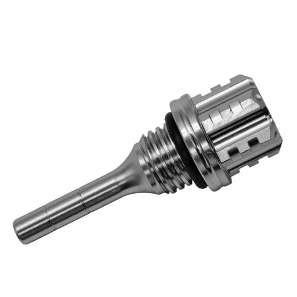 For Most Motorcycles Plum Blossom Dipstick Hexagonal Dipstick Anodized Finish Easy Installation Lightweight Design