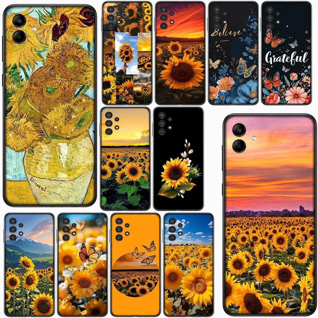 Мягкий чехол с подсолнухом и бабочкой в виде цветка для Huawei P30 P20 Mate 20 Pro P10 Lite Y6P Y7A Y8S Y7 Y9 Prime 2019, чехол для телефона