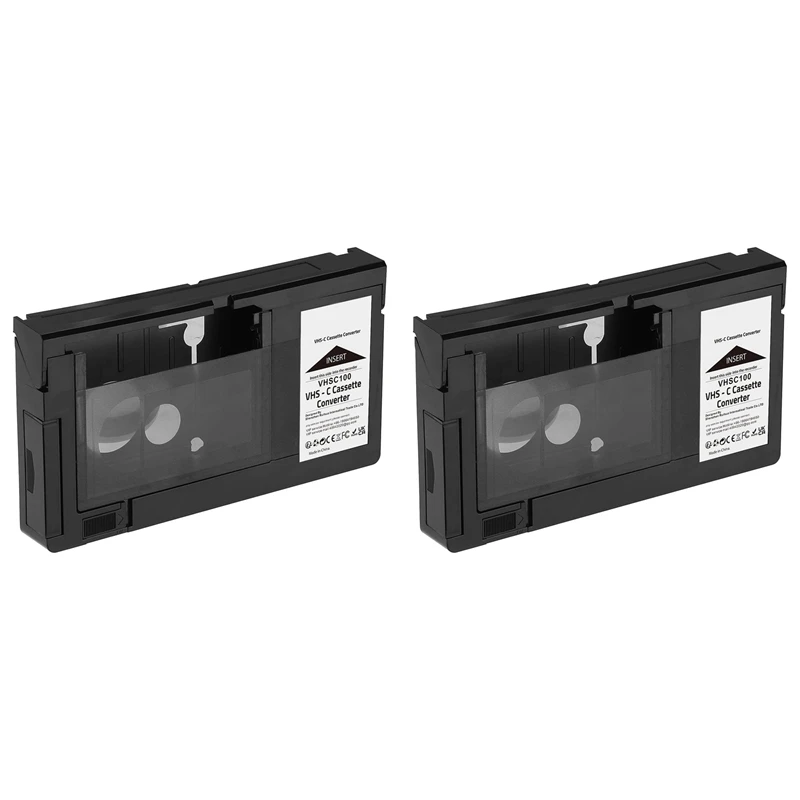 2X VHS-C Cassette Adapter For VHS-C SVHS Camcorders JVC RCA Panasonic Motorized VHS Cassette Adapter Not For 8Mm/Minidv