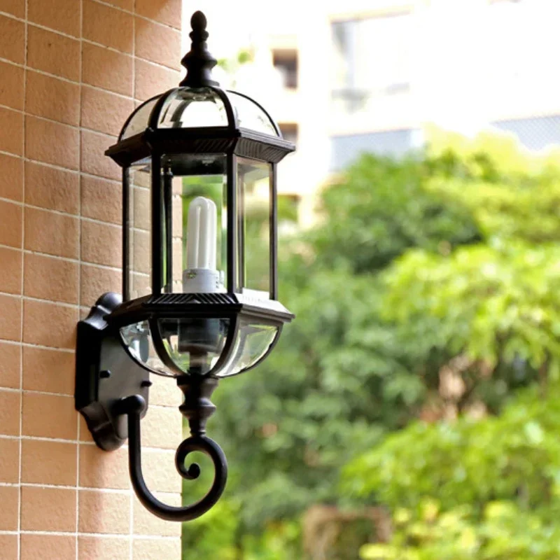 

Wall Waterproof Lighting Courtyard Outside Facade Wall Lighting Porch Garden Retro Outdoor Wall Light Villa Garden Porch