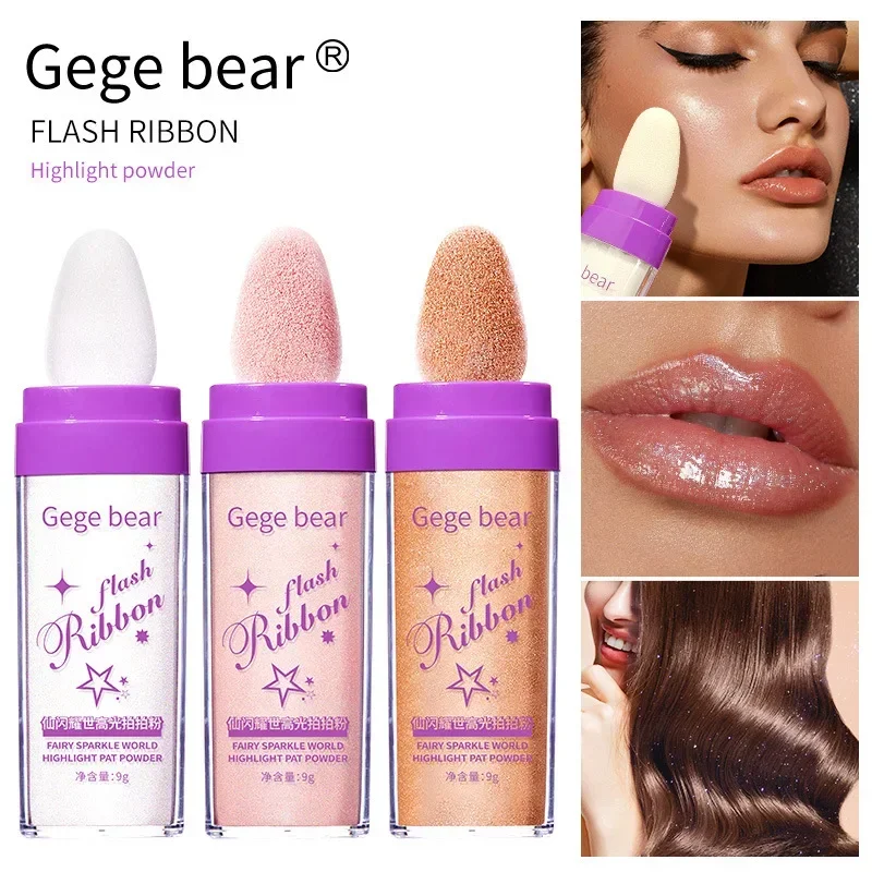 Highlighter-Puder, weißes Mondlicht, Polvo De Hadas, Glitzer, Schimmer, Kontur, Schattierung, Illuminator für Frauen, Gesicht, Körper, Make-up