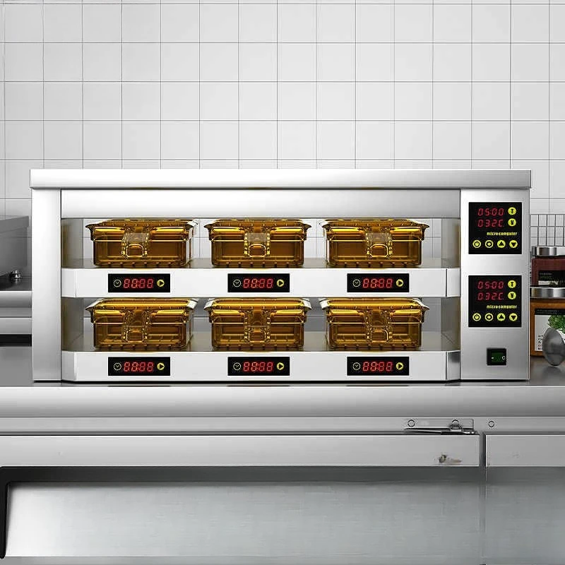 30-100 degree adjustable commercial hamburger meat filling insulation cabinet incubator for fast food chain stores