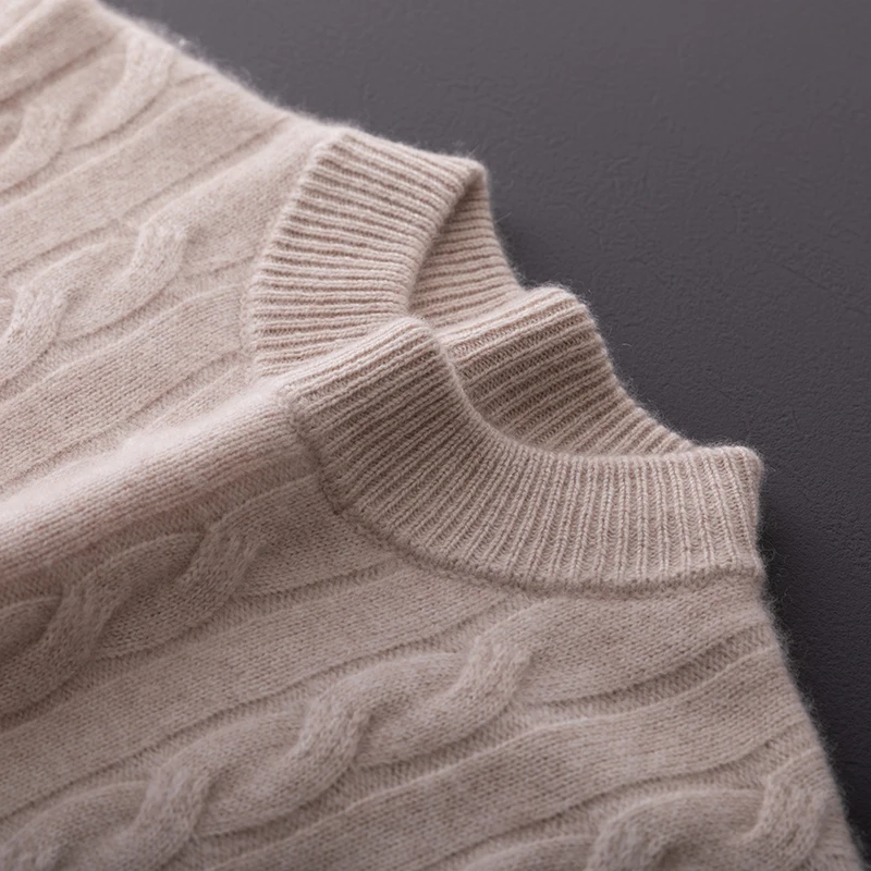

Men's cashmere sweater autumn/winter new thick knitted sweater round neck pullover Blouse loose oversized Jumper wool Tops