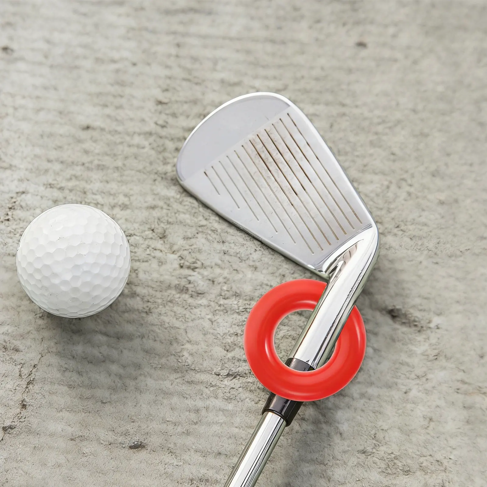 5Pcs Golf Swing Weight Rings Set Universal Compatibility Firm Material Visible Red Design for Effective Swing Training Device