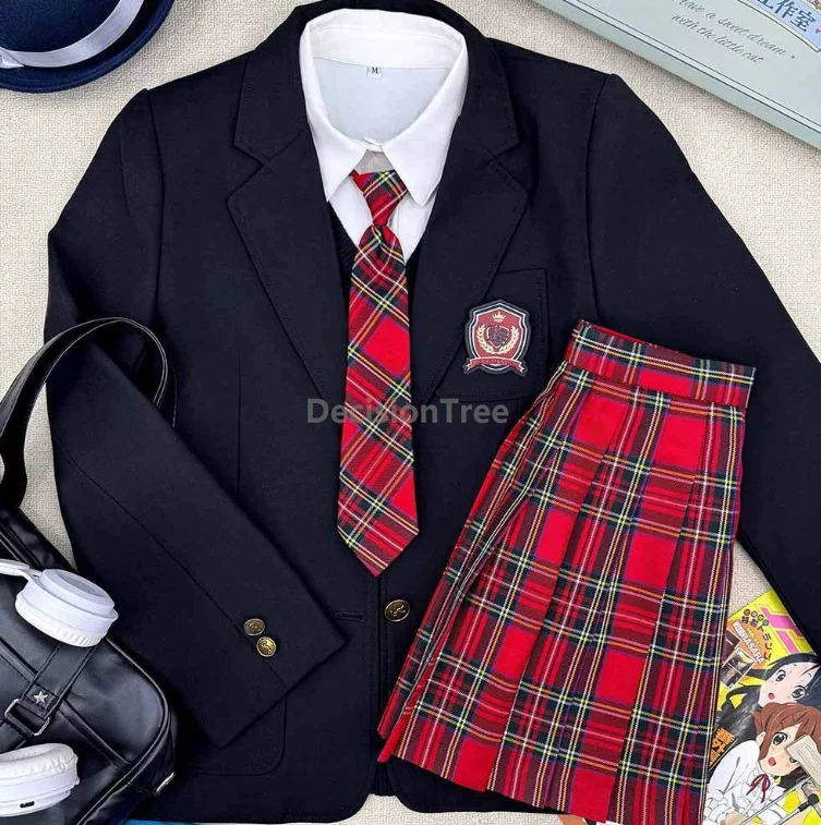 مجموعة كاملة لخريف وشتاء 2025 على طراز الأكاديمية JK زي مدرسي عالي الجودة أنيق ومزاج يومي #5