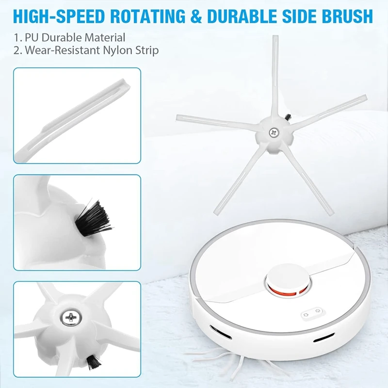 ملحقات مكنسة كهربائية Roborock-Robot ، ممسحة ، فلتر HEPA ، كيس غبار ، فرشاة تنظيف ، ملحقات لـ S7 Maxv Ultra S7 Pro