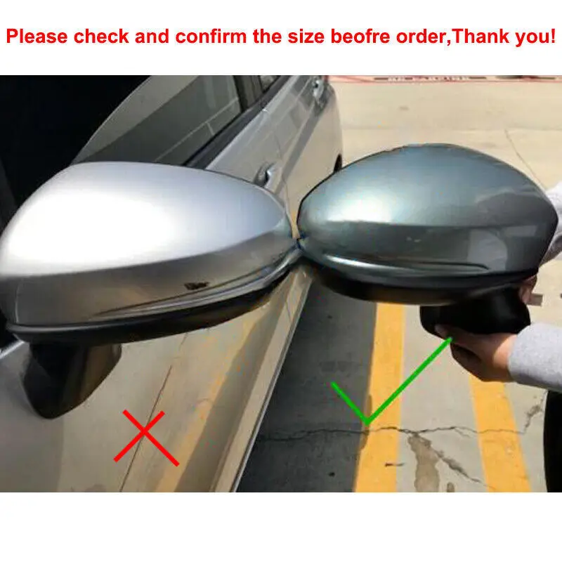 For Honda Fit Jazz 2014 2015 2016 2017 2018 2019 Car Replacement Rearview Side Mirror Cover Wing Cap Exterior Door Case Trim