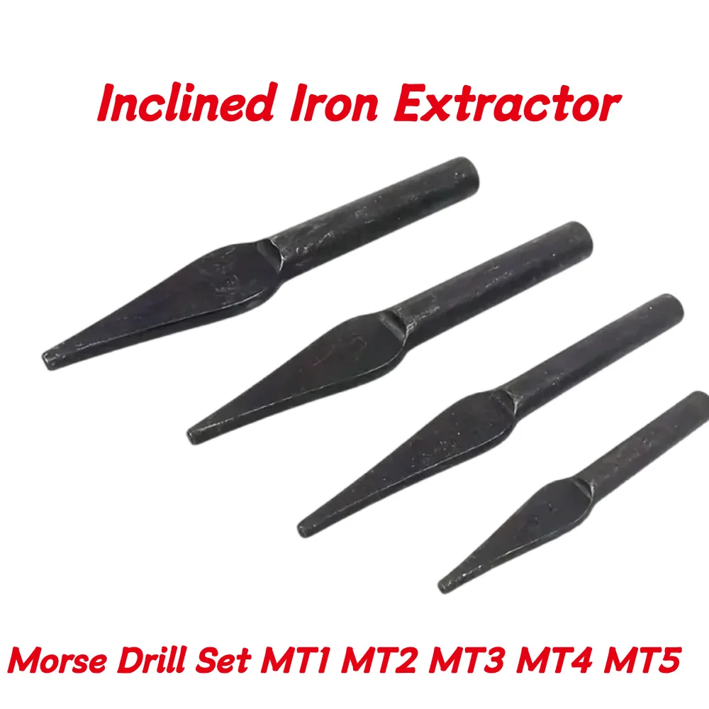 Morse Drill Set MT1 MT2 MT3 MT4 MT5 Wedge Removal Cone Handle Set Variable Diameter Set Inclined Iron Extractor