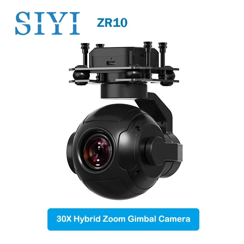 NEW SIYI ZR10 2K 4MP QHD 30X Hybrid Zoom Gimbal camer with 2560x1440 HDR Night Vision 3-Axis Stabilizer