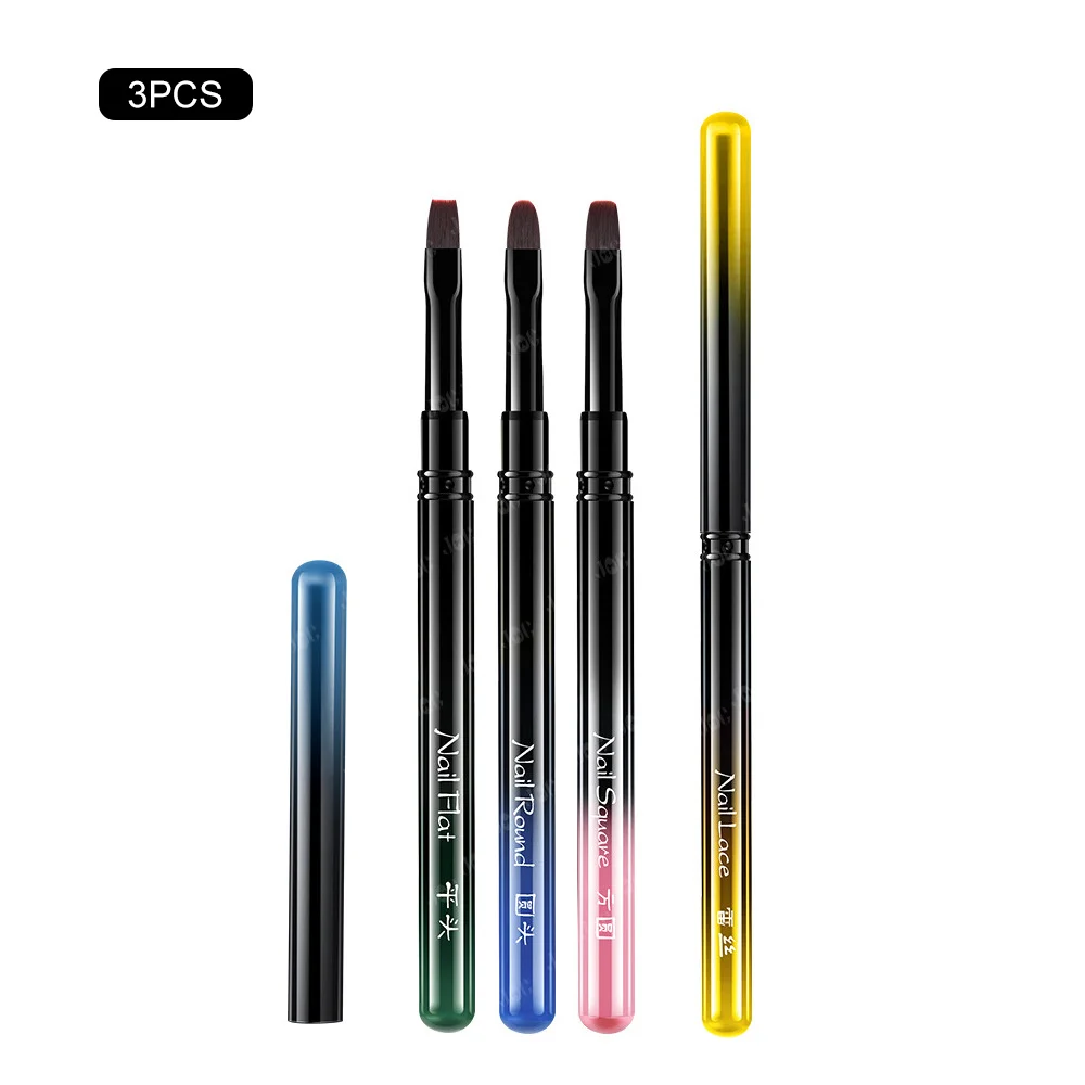 네일 글루 포토테라피 펜 UV 젤 브러시 펜 아크릴 네일 아트 페인팅 드로잉 브러시 매니큐어 전문가용 브러시 도구